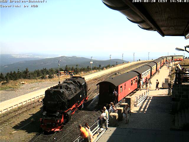 brocken-14.50 Die HSB-Brockenkamera liefert ein neues Bild, sobald sich ein Zug bewegt (Copyright: HSB)